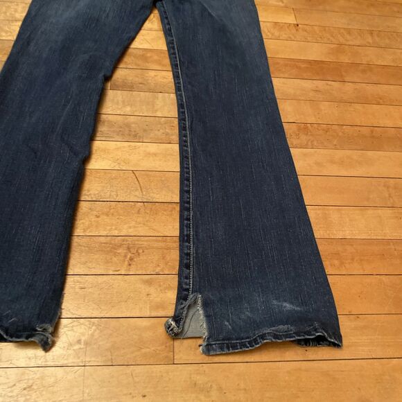 American Eagle Jeans Women’s Size 8 Original Boot Stretch Modified Bottom Slit - Picture 15 of 15